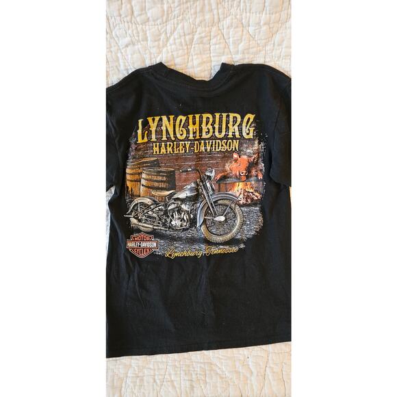 Harley Davidson Tops - Harley Davidson Lynchburg‎ Tennessee Graphic Pullover T-Shirt Women Size M Black